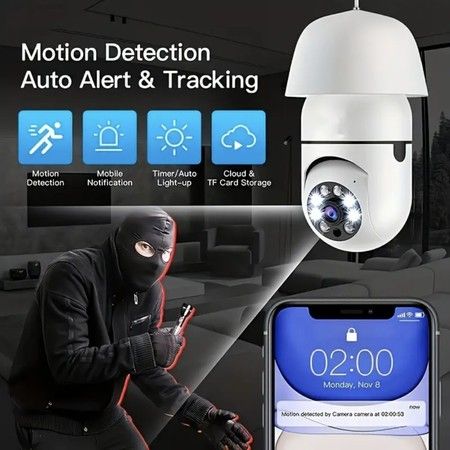 Wireless Wifi Bulb Security Camera - (IMPORTED)