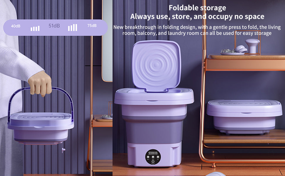 Mini Portable and Foldable Washing Machine