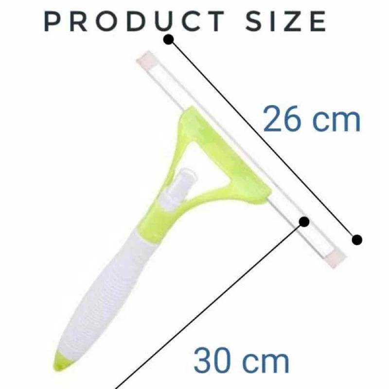 2 In 1 Window Cleaner Glass Wiper With Inbuilt Spray Bottle