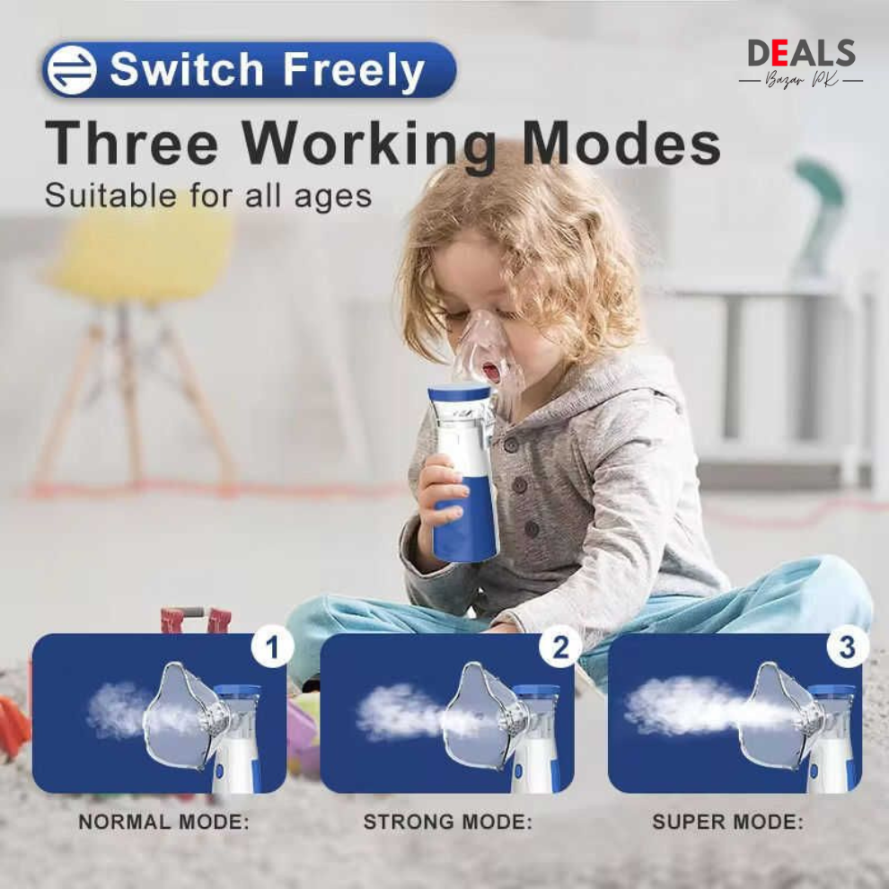 Portable Face Mist Medical Nebulizer - (IMPORTED) FREE DELIVERY