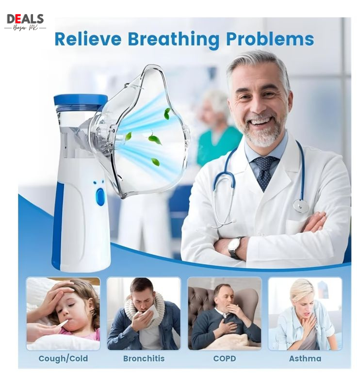 Portable Face Mist Medical Nebulizer - (IMPORTED) FREE DELIVERY