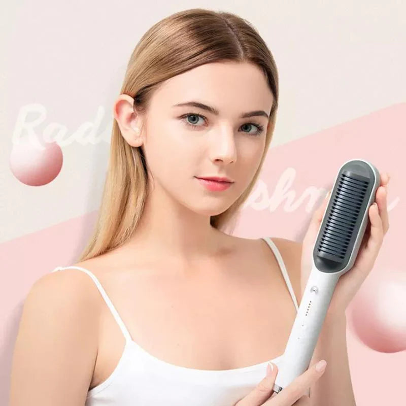 2-in-1 Professional Hair Straightener Comb - (FREE DELIVERY)
