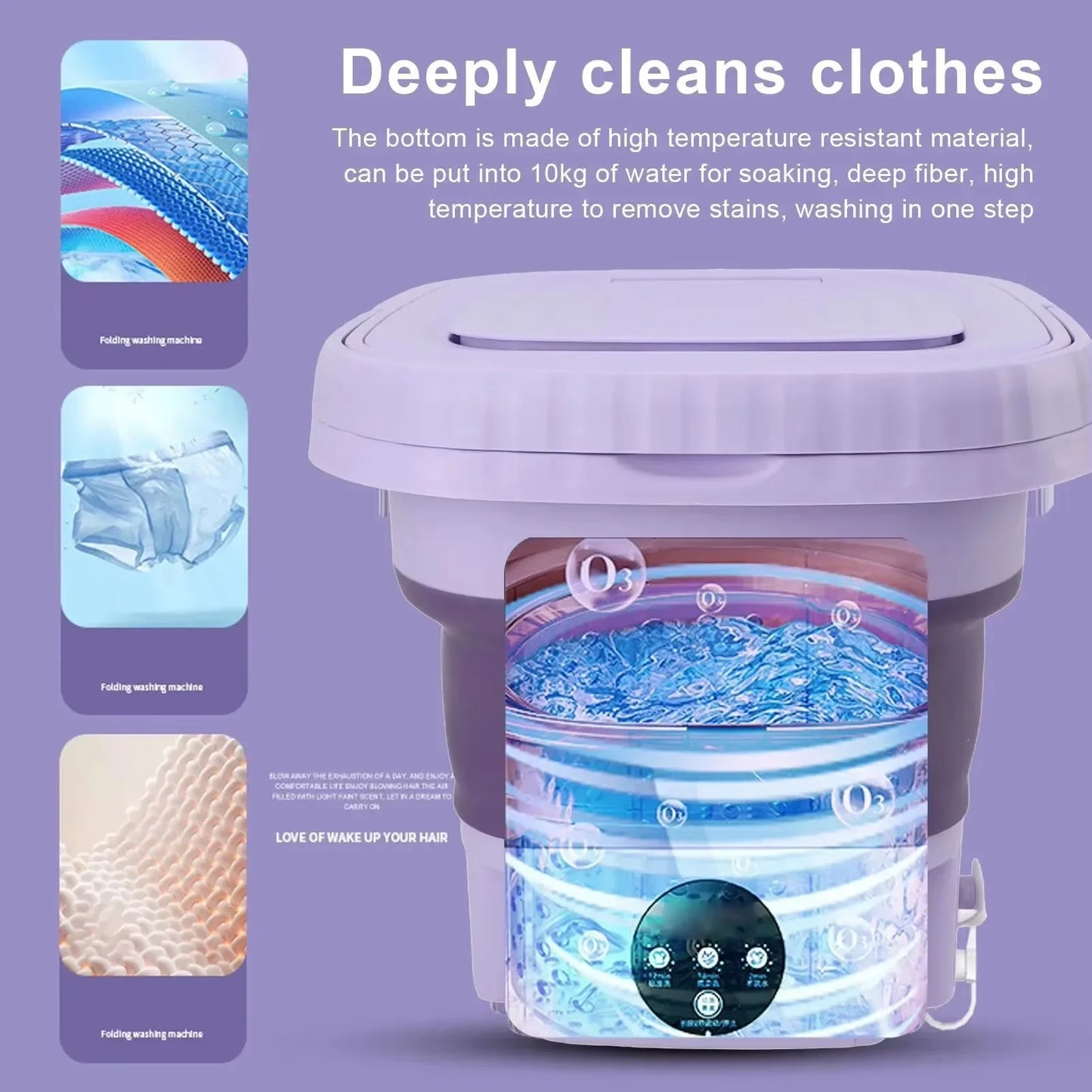 Mini Portable and Foldable Washing Machine