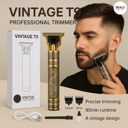Professional Cordless Hair Trimmer Vintage T9