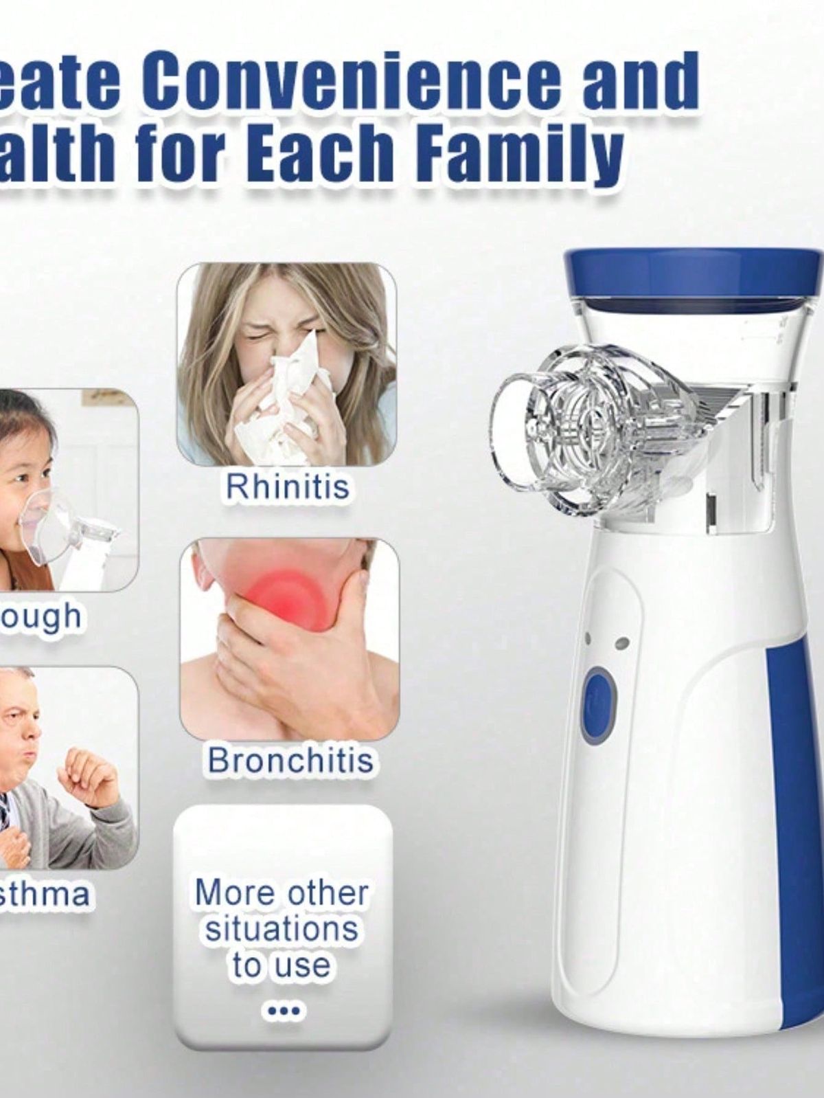 Portable Face Mist Medical Nebulizer - (IMPORTED) FREE DELIVERY