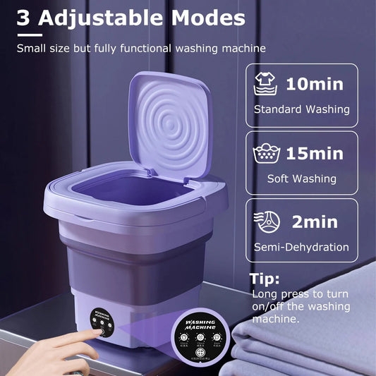 Mini Portable and Foldable Washing Machine